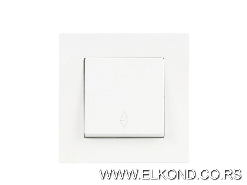 Prekidač naizmenični EQONA beli 01401100-100107
